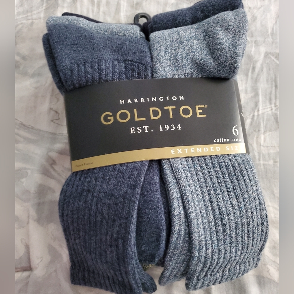 NWT Men's Extended Size Goldtoe sox